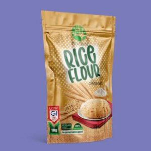 Gluten Free Organic Brown Rice Flour Stan Up Pouch Powder Food Packaging Matte Finish